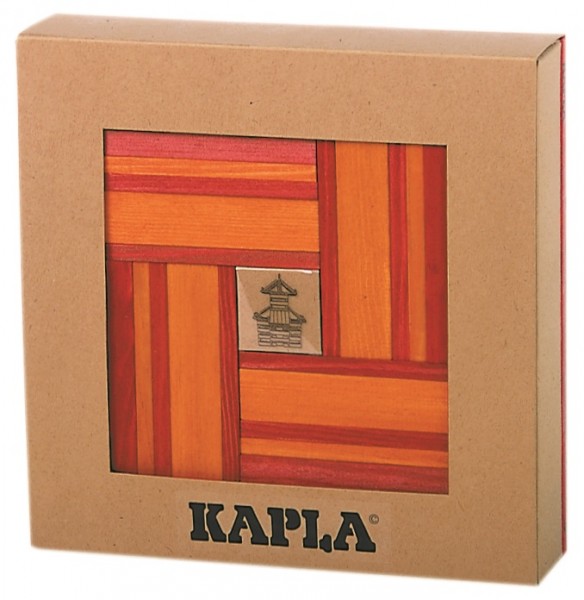 Kapla Farbe 40er Box + Kunstbuch (rot/orange)